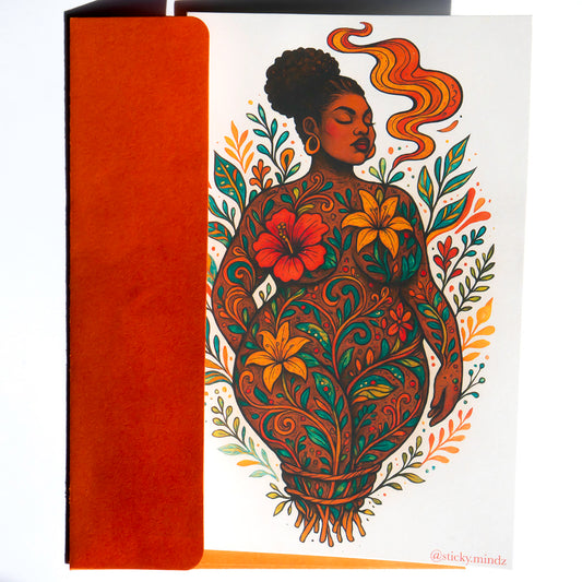 Inhale the Good Shit, Exhale the Bullshit Greeting Card