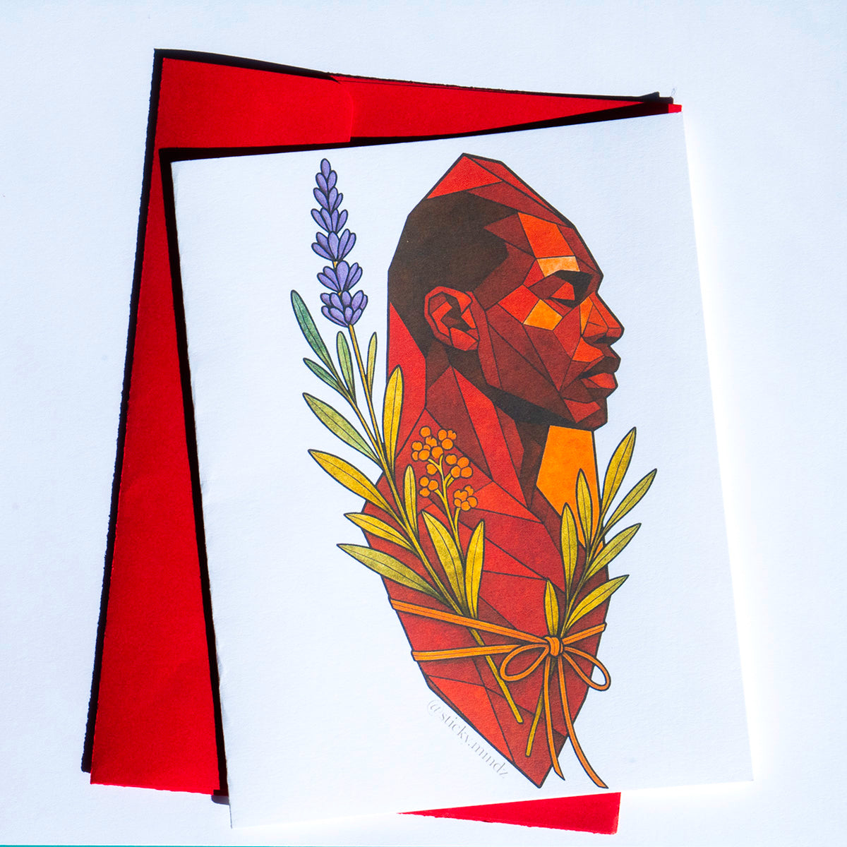 Red Jasper Greeting Card